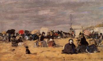 尤金 佈丹 Trouville, Beach Scene 尤金 佈丹 Trouville, Beach Scene